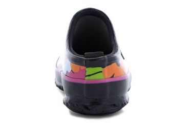 Image of Bogs Womens Urban Farmer Slide Spring Flowers Boot,Black Multi,Size 6 71898-009-6