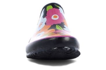 Image of Bogs Womens Urban Farmer Slide Spring Flowers Boot,Black Multi,Size 6 71898-009-6