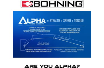 Image of Bohning Alpha Ar 1250 Vane 2.8 Hot Pink 36pk