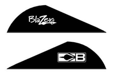 Image of Bohning Blazer Vanes Solid 2'' Black 100pk