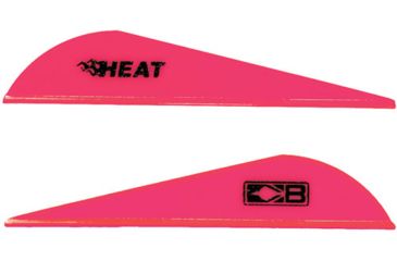 Image of Bohning Heat Vane 2.5'' Solid Hot Pink 100pk