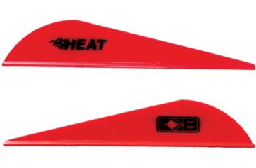 Image of Bohning Heat Vane 2.5'' Solid Red 100pk