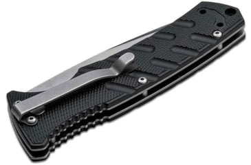 Image of Boker 01Bo457 Plus Strike Auto Pocket 3.35 Drop Point Plain Black D2 Steel Blade Aluminum Handle