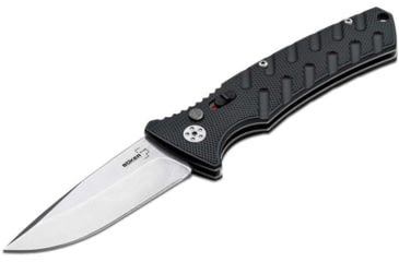 Image of Boker 01Bo457 Plus Strike Auto Pocket 3.35 Drop Point Plain Black D2 Steel Blade Aluminum Handle