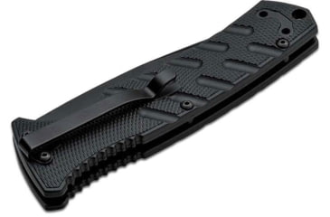 Image of Boker 01Bo458 Plus Strike Auto Pocket 3.35 Tanto Serrated Black D2 Blade Aluminum Handle