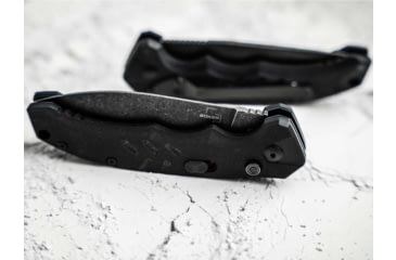 Image of Boker 01BO796 Intention II 3.35 Folding Dagger Plain D2 Steel Blade Black G10