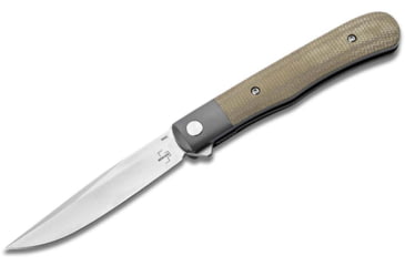 Image of Boker 01Bo930 Trapper 3.23 Plain Nitro-V Blade Micarta Handle