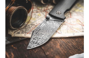 Image of Boker 111103Dam Tiger-Damast Pocket 3.35 Damascus Blade Micarta Handle