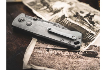 Image of Boker 111103Dam Tiger-Damast Pocket 3.35 Damascus Blade Micarta Handle