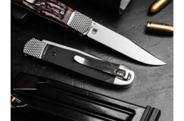 Image of Boker Hidden Release Trapper Appaloosa Bone