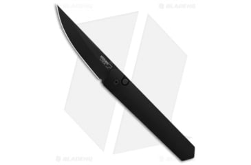 Image of Boker Burnley Kwaiken Automatic Folding Knife, 3.50in, 154CM, Normal Blade, Aluminum Black Handle, Black/Black, 8.375in, BHQ-81436