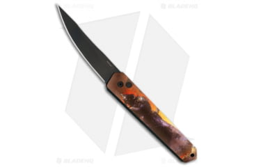Image of Boker Burnley Kwaiken Automatic Folding Knife, 3.50in, 154CM, Normal Blade, Aluminum Bronze Handle, Frank Frazetta Series DD3, Black/Bronze, 8.375in, BHQ-90337