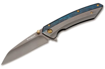Image of Boker Cobalt Assisted Opening Folding Knife, 3.46 in, 440A Steel, Wharncliffe Blade, Blue Hanlde, 01RY288