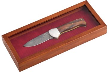 Image of Boker Fox Damascus M/Co Legno Fixed Blade Knife, 3.74in, HRC 56-58, 578D