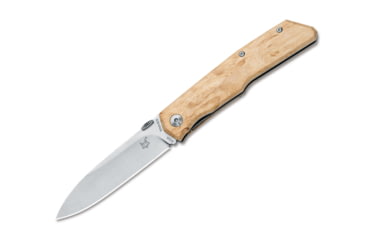 Image of Boker Fx-525Be Terzuola Birch Satin Fixed Blade Knife, 3.5in ,N690, Birch Wood, Uncoated, Brown, FX-525BE