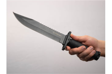 Image of Boker John Jay Survival Knife, 8.07in, Black 7Cr17MoV Blade, Black FRN Handle, Boxed, 02SC004