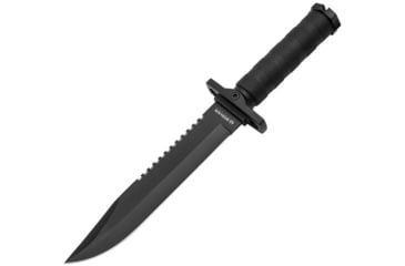 Image of Boker John Jay Survival Knife, 8.07in, Black 7Cr17MoV Blade, Black FRN Handle, Boxed, 02SC004
