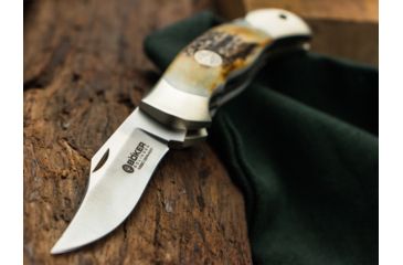 Image of Boker Junior Scout Folding Knife, 2.8in, N690, Stag , Brown, 111910