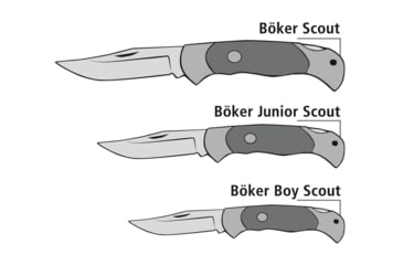 Image of Boker Junior Scout Folding Knife, 2.8in, N690, Thuja, Wood, Brown, 111920