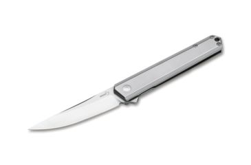 Image of Boker Kwaiken Flipper Framelock Folding Knife, 3.5in, D2, Uncoated, Silver, 01BO269