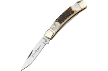 Image of Boker Lockback Stag Folding Knife, Steel Blade, 110819ST