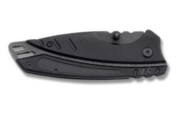 Image of Boker Magnum India Romeo Spring Assist Open Folding Knife,3.125in Stainless Steel Blade,Black Textured G10 Handle 01RY224