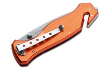 Image of Boker Magnum Medic Rescue Folding Knife, 4.75in Closed, 3.35in, 440 SS, Matte Blade, Orange Aluminum Handle, 01MB364
