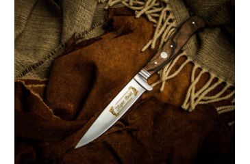 Image of Boker Nicker 11 Jager Gold Fixed Blade Knife 4.3in, 4116, Walnut Wood, Brown, 121534