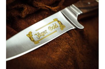Image of Boker Nicker 11 Jager Gold Fixed Blade Knife 4.3in, 4116, Walnut Wood, Brown, 121534