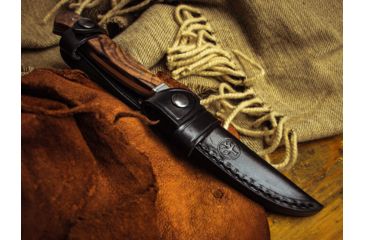 Image of Boker Nicker 11 Jager Gold Fixed Blade Knife 4.3in, 4116, Walnut Wood, Brown, 121534
