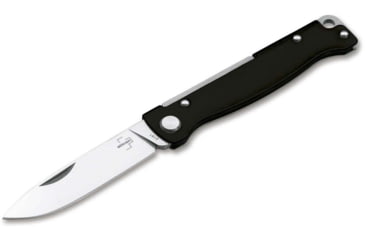 Image of Boker Plus Atlas Folding Knife, 2.64in, 12C27, Drop Point Blade, Stainless Steel, Black Handle, 01BO851