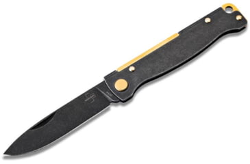 Image of Boker Plus Atlas Black SW Folding Knife, 3.63in Closed, 2.88in Black Stonewash 12C27 Sandvik SS Blade, Black Stonewash Stainless Steel Handle, 01BO859