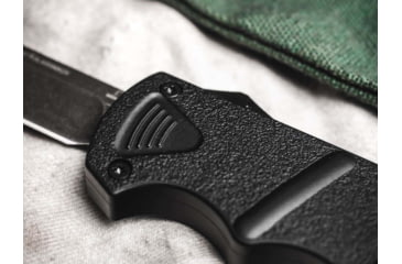 Image of Boker Plus Kalashnikov OTF Bowie Automatic Folding Knife, 3.54in, D2, Aluminum Black Handle, 06EX350