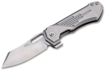 Image of Boker Plus Leviathan Folding Knives Jason B. Stout, 3.1in, D2, Clip Point, SS, Silver, 01BO752