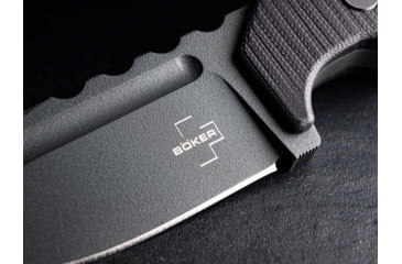 Image of Boker Plus Little Dvalin Fixed Blade Knife, 3.15in, D2, G10 Black Handle, 02BO033