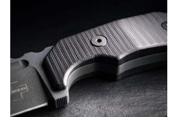 Image of Boker Plus Little Dvalin Fixed Blade Knife, 3.15in, D2, G10 Black Handle, 02BO033