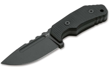 Image of Boker Plus Little Dvalin Fixed Blade Knife, 3.15in, D2, G10 Black Handle, 02BO033