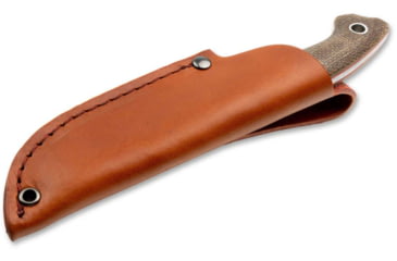 Image of Boker Plus Nessmi Pro Fixed Blade Knife, 2.64in, D2, Micarta Brown Handle, 02BO018