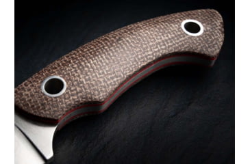 Image of Boker Plus Nessmi Pro Fixed Blade Knife, 2.64in, D2, Micarta Brown Handle, 02BO018