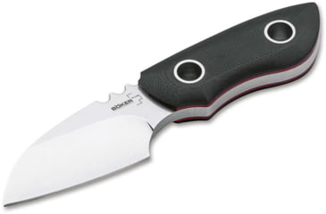 Image of Boker Plus PryMini Pro Fixed Blade Knife, 2.36in, D2, G10 Black Handle, 02BO017