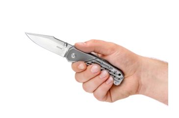 Image of Boker Plus Scoundrel Gen 2 Folding Knife, 3.2in, VG-10, Titanium, Uncoated, Grey, 01BO761