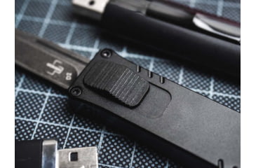 Image of Boker Plus USB OTF Automatic Folding Knife, 1.77in, D2, Aluminum Black Handle, 06EX270