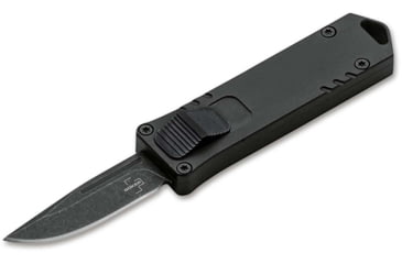 Image of Boker Plus USB OTF Automatic Folding Knife, 1.77in, D2, Aluminum Black Handle, 06EX270