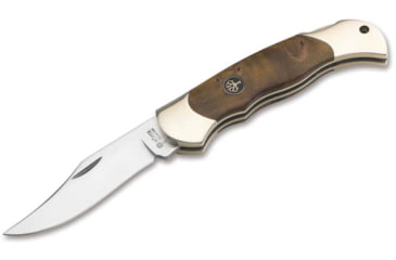 Image of Boker Solingen Boy Scout Folding Knife, 2.24in, N690, Curly Birch Wood Brown Handle, 117118