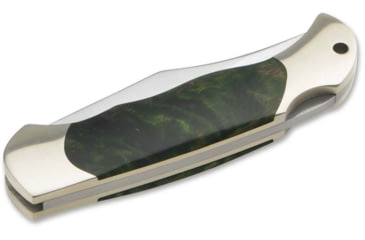 Image of Boker Solingen Boy Scout Folding Knife, 2.24in, N690, Curly Birch Wood Green Handle, 118118