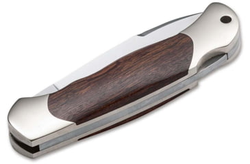 Image of Boker Solingen Junior Scout Folding Knife, 2.76in, N690, Desert Ironwood, Nickel Silver Brown Handle, 111940