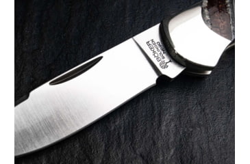 Image of Boker Solingen Junior Scout Mammuth Folding Knife, 2.72in, N690, Mammoth Tooth, Nickel Silver Brown Handle, 111990