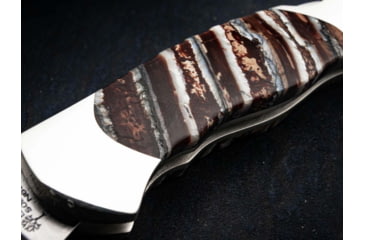 Image of Boker Solingen Junior Scout Mammuth Folding Knife, 2.72in, N690, Mammoth Tooth, Nickel Silver Brown Handle, 111990