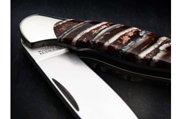 Image of Boker Solingen Junior Scout Mammuth Folding Knife, 2.72in, N690, Mammoth Tooth, Nickel Silver Brown Handle, 111990