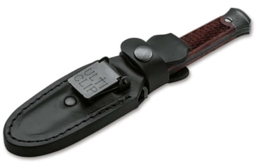 Image of Boker Solingen P08 Fixed Blade Knife, 3.23 in, Damascus, Dagger, Rosewood, Rosewood, 121515DAM